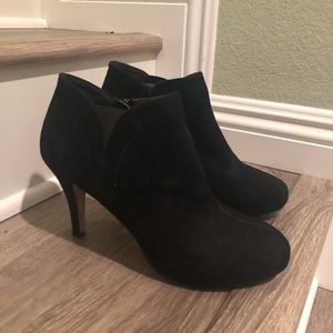 Madden Girl Black Suede Booties